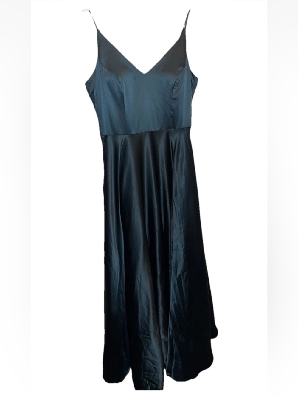 Windsor Emerald Green A Line Spaghetti Strap Maxi Dress Juniors Size 7 NWT Dance - Picture 2 of 7